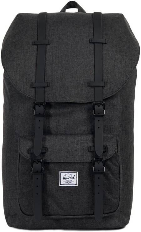 Herschel Supply Co. Little America Rugzak black crosshatch/black rubber Laptoprugzak