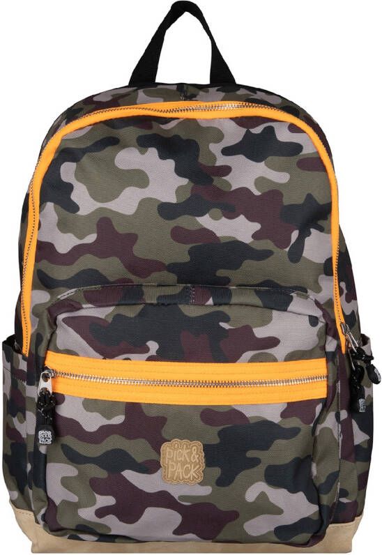 Pick and Pack Pick & Pack Camo kinderrugzak M camo green
