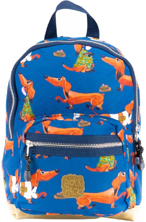 Pick & Pack Schooltas Wiener Backpack S Blauw