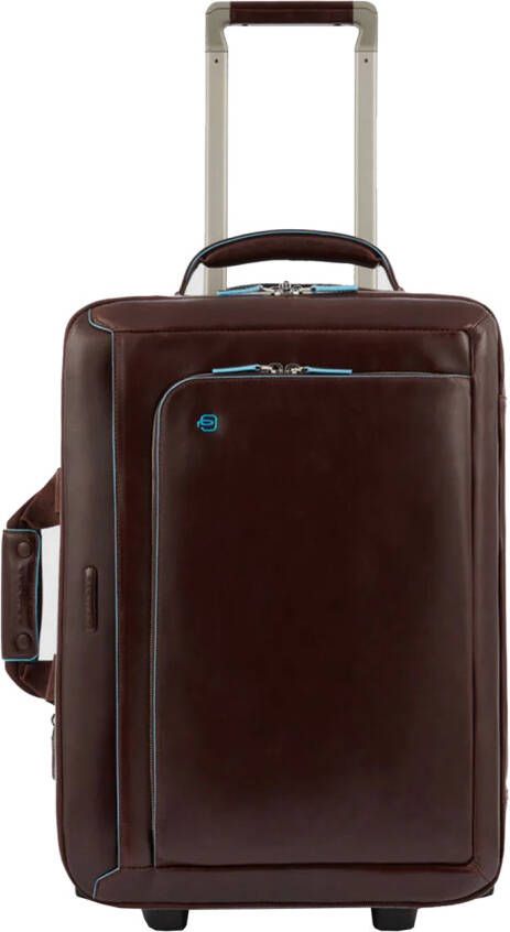 Piquadro Blue Square Cabin Trolley brown Zachte koffer