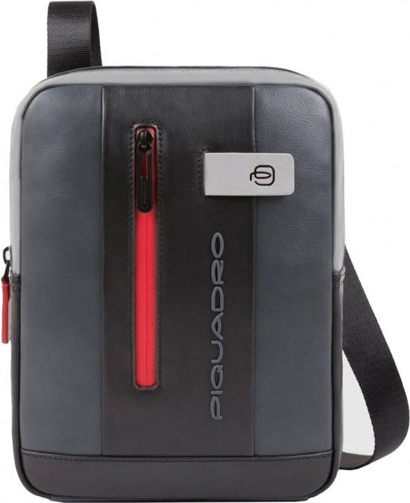 Piquadro Urban iPad 10.5"/iPad 9.7" Crossbody Bag Black/Grey Blue