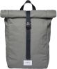 Sandqvist Kaj Backpack dusty green with navy webbing backpack online kopen