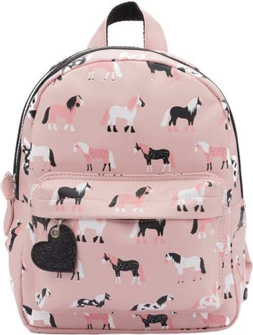 Zebra Trends Girls Rugzak S Horses pink Kindertas