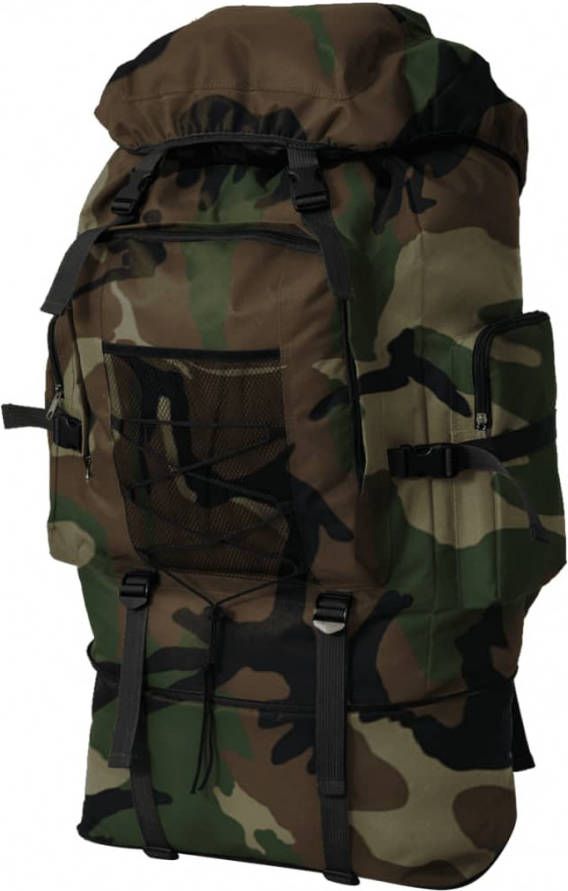 VIDAXL Rugzak legerstijl XXL 100 L camouflage