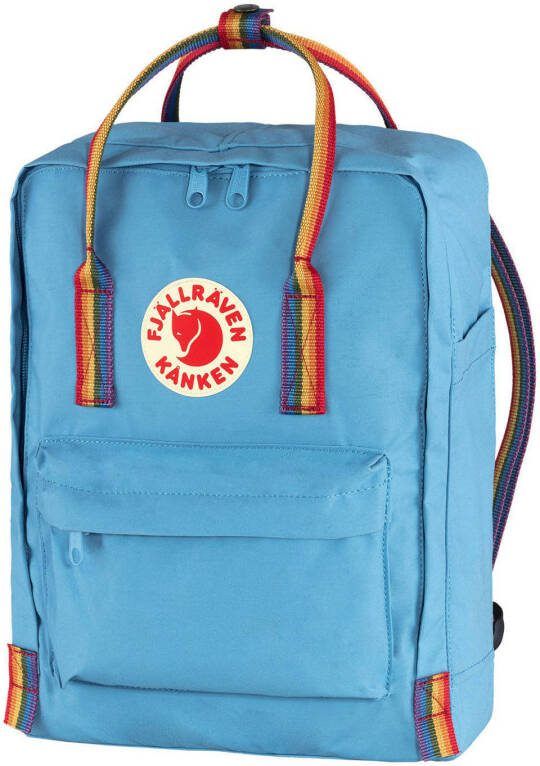 FjallRaven Fjällräven Kanken Rainbow Rugzak Air Blue Rainbow Pattern