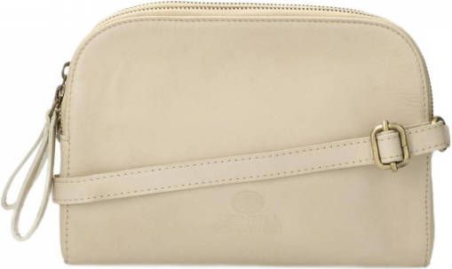 Fred de la Bretoniere Vegetable Tanned Leather Crossbody M offwhite Damestas