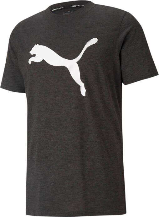 Puma heather cat sportshirt zwart heren