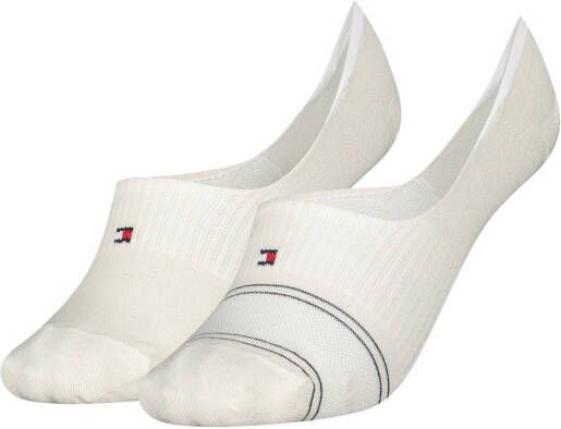 Tommy Hilfiger Sokken Footie Mid Cut 2P Tencel Mesh Wit