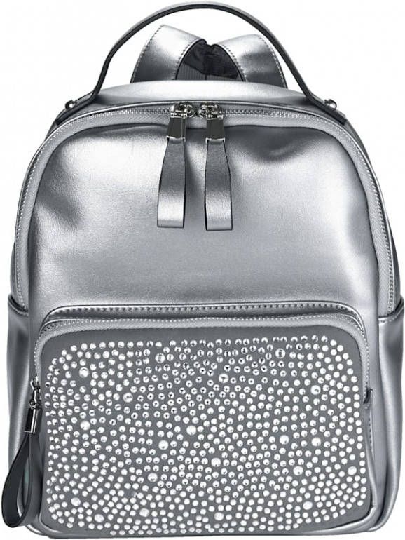 Collezione Alessandro Rugzak in stijlvolle metallic look Zilverkleur